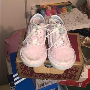 Old skool chalk vans slightly used size 6